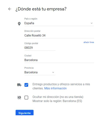 Pasos para crear una ficha en Google My Business