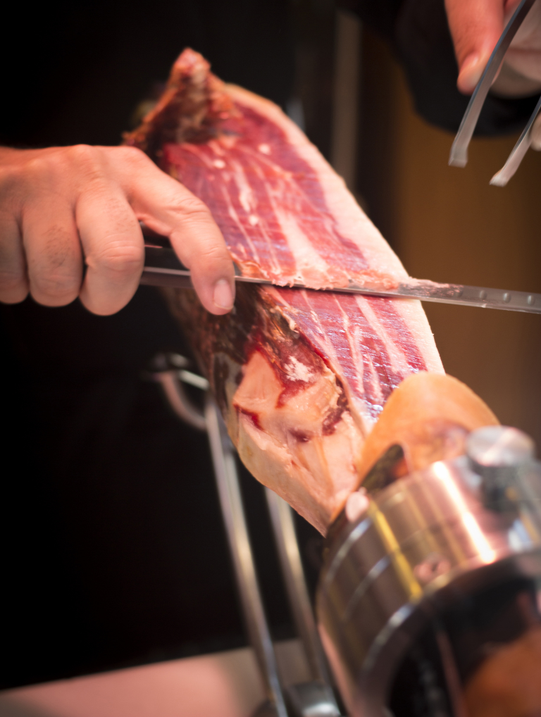 Corte y cata de jamón